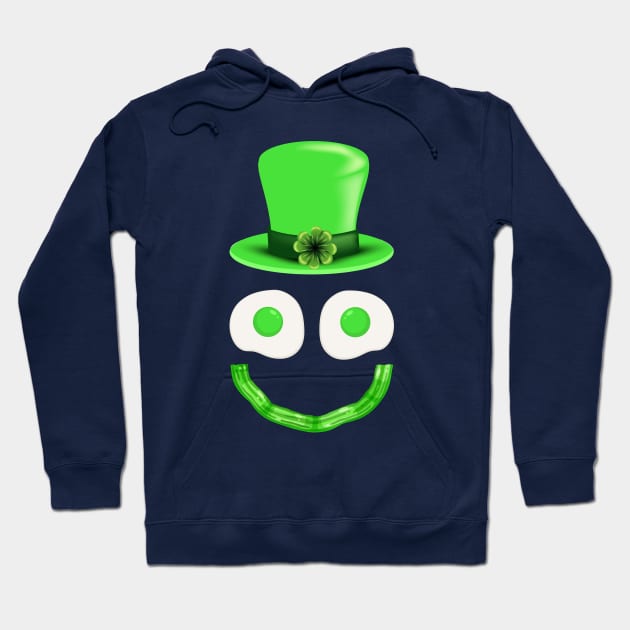 Green Eggs Ham Smile Face Brunch Breakfast Hoodie by slawers